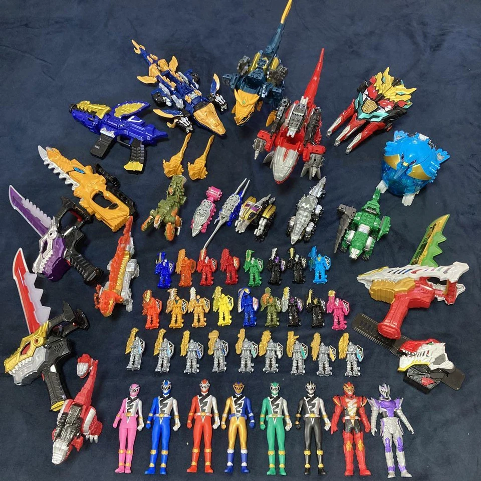Power Rangers Dino Fury Ryusoulger Megazord soft vinyl Mopher Bundle Bulk Set - Image 1 of 4