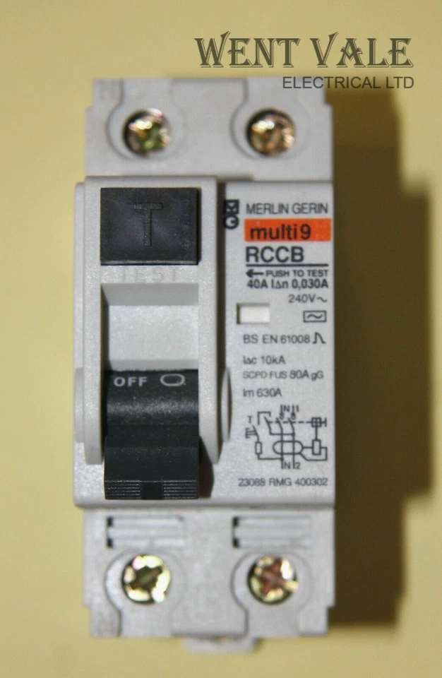 Merlin Gerin Multi 9 - RMG400302-23088 -  40A 30mA Double Pole RCCB Unused - Image 1 of 1