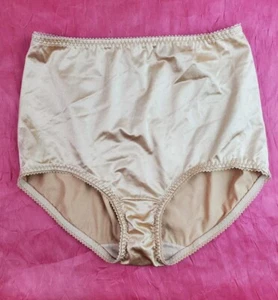 Vtg Panties Sheer Shiny Silky Nylon Gusset Sz Xl Sissy Sexy Granny Panty Vassare - Picture 1 of 10