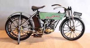 Blech-Modell Motorrad, ca. 30cm / Oldtimer, Fahrrad mit Hilfsmotor, Mofa, Moped - Bild 1 von 2