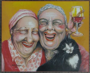 Shelly Wilkerson BESTEST FRIENDS Canvas  signed  limited ed. #86/1950 New w/COA - Picture 1 of 1