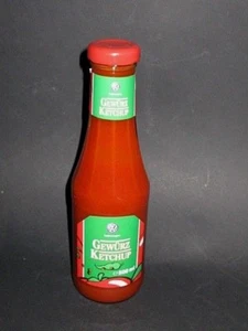 Develey VW Volkswagen spiced ketchup with Curry 500ml in Glassbottle New - Picture 1 of 5
