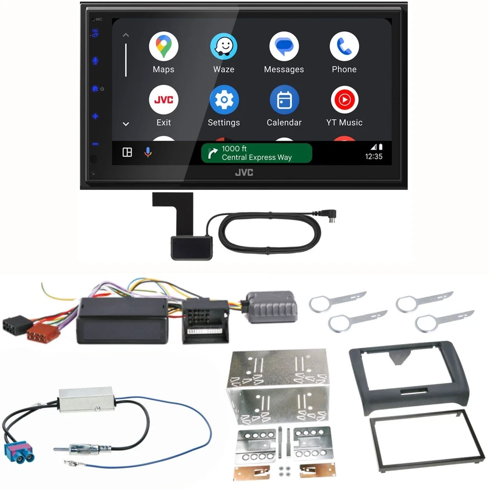 JVC KW-M695DBW Android Auto CarPlay Digitalradio DAB+ Einbauset für Audi TT 8J - Bild 1 von 1