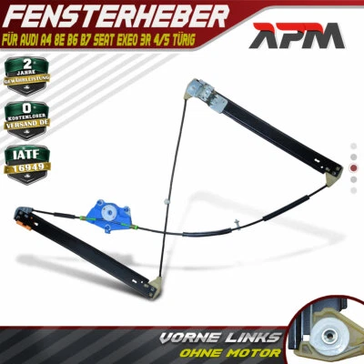 Fensterheber Elektrisch Vorne Links für Audi A4 B6 B7 8E Avant Seat Exeo ST 3R - Bild 1 von 4