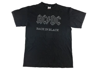 AC/DC BAND 2007 BACK IN BLACK CLASSIC ICONIC VINTAGE T SHIRT RARE ROCK & ROLL M - Picture 1 of 5