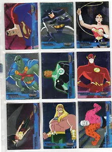 Juego de 18 cartas de persecución premium de amigos y enemigos de la Liga de la Justicia - Imagen 1 de 2