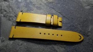 20mm watch strap  genuine leather waxed, handmade Dalipi crafts, 20/18mm - Picture 1 of 9