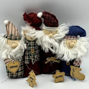 Weihnachtsmann Weihnachten Figuren Urlaub stehend kariert saisonal Wohndeko - Bild 1 von 6