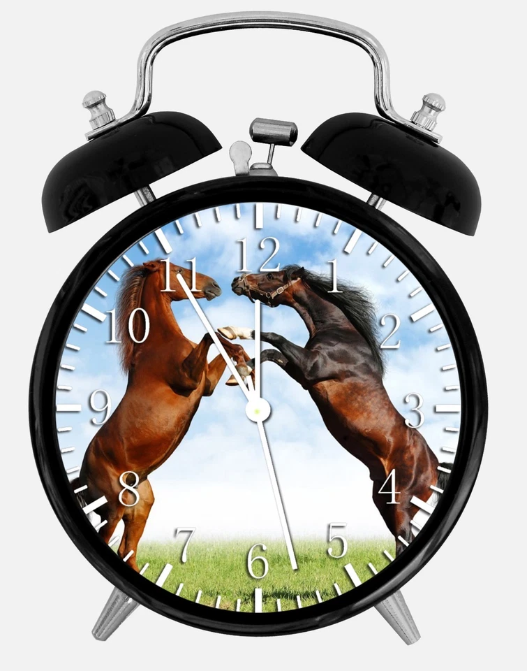 Beautiful Horse Alarm Desk Clock 3.75" Home or Office Decor Z120 Nice For Gift - Image 1 of 1