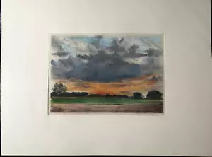 Franz Ehmke 1928-2018 GDR Painter Clouds At Canopy At Blankenfelde & Lübars - Imagen 1 de 5