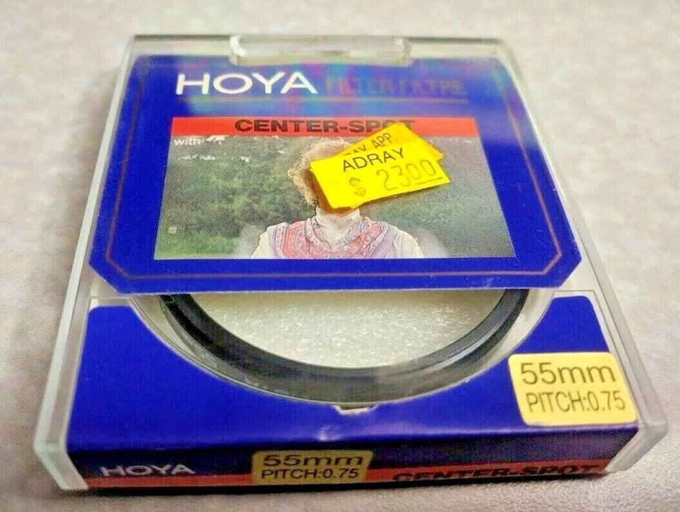 55mm Hoya Center Spot CS Lens Filter Japan Genuine New Round 55 mm - Image 1 of 3