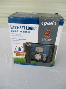 Orbit 4 Station Easy Set Logic Sprinkler/Hofbewässerung Timer offene Box - Bild 1 von 5