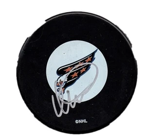 DALE HUNTER WASHINGTON CAPITALS EAGLE LOGO SIGNED AUTOGRAPHED LOGO PUCK WITH COA - Picture 1 of 1