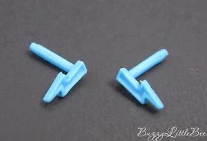 Monster High Doll Frankie Stein Dawn of the Dance Blue Lightning Bolt Earrings - Picture 1 of 1