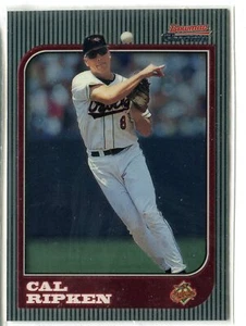 Tarjeta base Bowman 1997 cromada Cal Ripken Jr. #14 patio Baltimore Orioles - Imagen 1 de 1