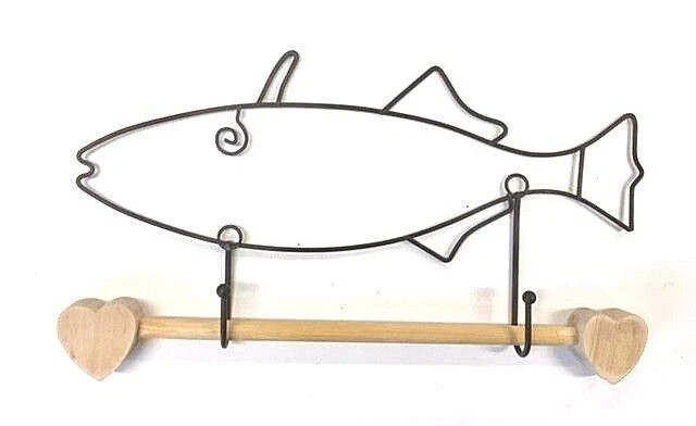 Fish Shape Wire Double Hook (Leather Jacket Fish) - Image 1 of 1