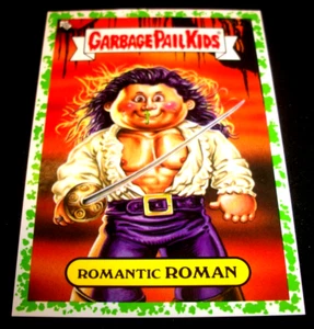 Cubo de basura 2022 Topps para niños Book Worms "Romantic Roman" #32b Green Border - Imagen 1 de 1