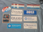 Lot (10) Original Campaign Bumper Stickers BARACK OBAMA, JOE BIDEN, Democrats