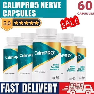 CalmPro 5 Nerve Calming Formula Integratore Calm Pro 5 Spedizione Rapida 60 Capsule 2025 - Foto 1 di 15
