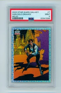 2023 Han Solo Draws! Topps Chrome Star Wars Galaxy Mojo Refractor 45/50 PSA 9 - Picture 1 of 3