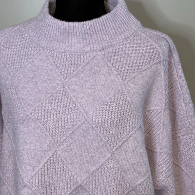 Suéter Pullover CJ Banks Mujer 2X Púrpura Tejido Cuello Simulado Suave Manga 3/4 Ligero Foto 1 de 4