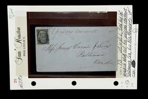 1860s Civil War Era Cover 2c Jackson Stamp Scott #73 | Savanna GA to Baltimore - Bild 1 von 6