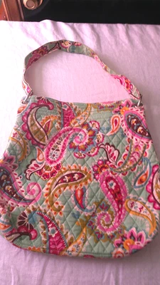 Vera Bradley Quilted Tote Bag Tutti Frutti Print Retired 14”x13” - Image 1 of 4