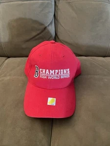 2004 World Series Boston Red Sox Champions Adjustable Strapback Hat Cap - Picture 1 of 2