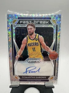 2021-22 Panini Prizm Fast Break Autographs Domantas Sabonis PACERS KINGS AUTO 🔥 - Picture 1 of 2