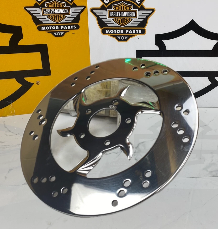 08-26 Harley Touring M8 Softail Sportster 11.8" Brake Disc Rotor Raven Front - Image 1 of 4