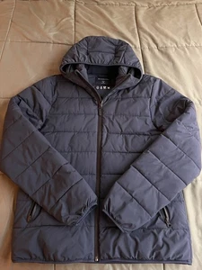 Mens Abercrombie & Fitch Lightweight Stretch Puffer Jacket | Blue, Medium - Picture 1 of 3