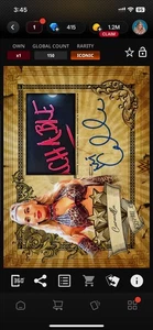 Topps Slam WWE 2021 Parchment Gold Signature Relic - Carmella 150cc ICONIC - Picture 1 of 1