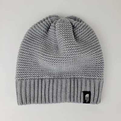 Gorro para mujer The North Face gris punto púrpura Foto 1 de 4
