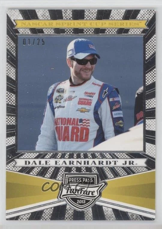 2013 Press Pass Fanfare Silver Foil /25 Dale Earnhardt Jr #14 HOF - Image 1 of 2