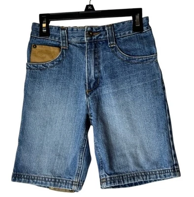 Timberland Shorts Boys 5 Blue Medium Wash Denim Jean Shorts Gorpcore Outdoor - Image 1 of 4