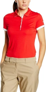 Nike Victory Color Block T-Shirt Top Polo Donna, Rosso/Bianco, XS - Foto 1 di 1