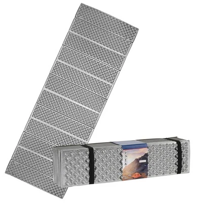 Camping Isomatte faltbar silber leicht - 180 x 59 cm - Boden Schlaf Thermo Matte - Bild 1 von 4