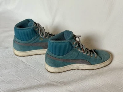 Puma Women’s Winterized sneakers Suede High Top Shoes Size 8 Blue Free People - Image 1 of 4