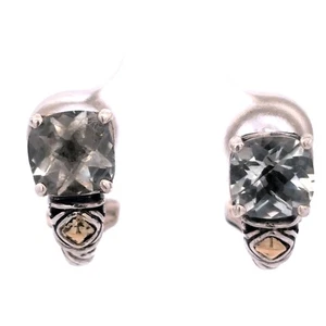 Video Samuel B Behnam 18K Gold 925 Sterling Silver Natural Amethyst Earrings - Picture 1 of 7