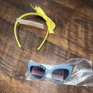 Gafas de sol Janie and Jack azul y amarillo banda para la cabeza niños talla 2 en adelante nuevas con etiquetas lindas - Imagen 1 de 6