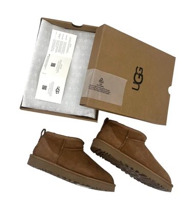 Botas cortas UGG Classic Ultra Mini marrón hasta el tobillo EU 40 - Imagen 1 de 4