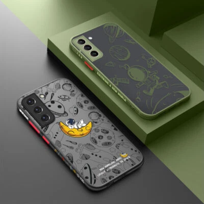 Astronaut ShockProof Hard Case For Samsung S25 S23 S22 Ultra Plus S24 A53 Cover - Image 1 of 4