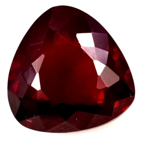 Pietra preziosa sfusa 14,65 ct rubino rosso profondo naturale trilione AAAA + taglio CERTIFICATA VVS - Foto 1 di 6
