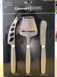Cuisinart classic cheese set 3 Pcs New In Original Package stainless steel NEW!! - Picture 1 of 4