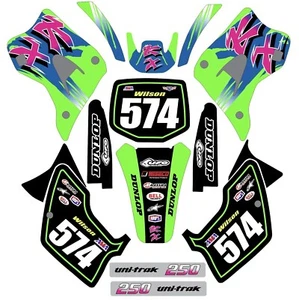 Graphic Kit for 1994-1998 Kawasaki KX250 KX 250 KX 250 Decals - Foto 1 di 1