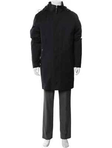 Mackage Thorin 2 in 1 Parka Zip Out Micro Puffer Coat Leather Trim sz 44 $1150 - Picture 1 of 4