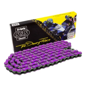 Cadena Triple S HD Estándar Morado 520H-120 Enlace - Imagen 1 de 1