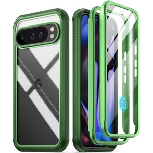Funda Poética Pantalla Incorporada Resistente Verde Para Google Pixel 9/9 Pro 5G - Imagen 1 de 6