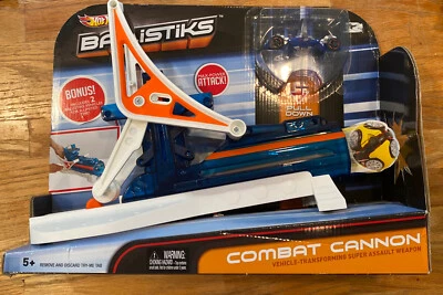 Hot Wheels Ballistiks Combat Cannon Car Launcher Set Transforming Vehicle New - Image 1 of 4