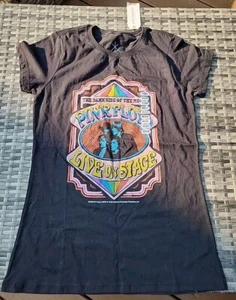 Pink Floyd Dark Side Of The Moon Official Ladies Fitted Black T-Shirt 2022 M NWT - Picture 1 of 6